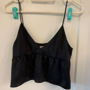 Little moon black tank top.